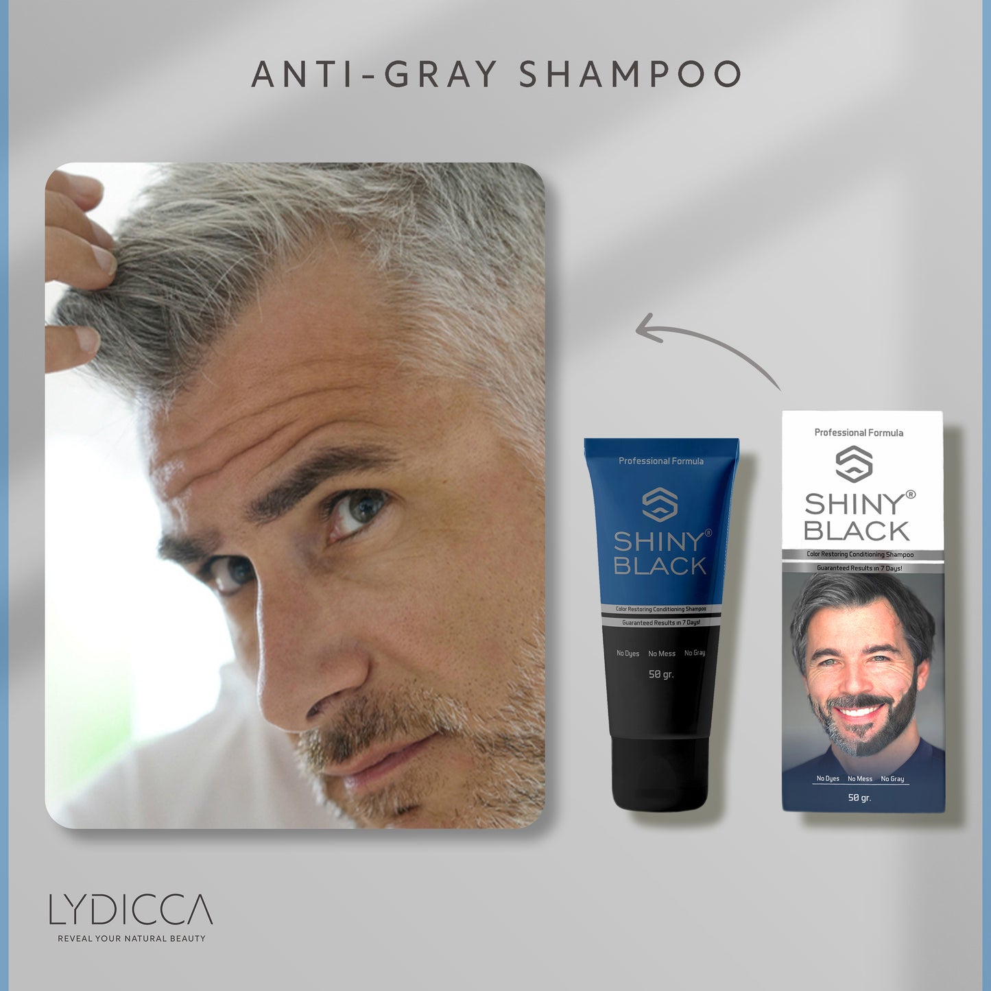 Anti-Gray Shampoo - Shiny Black